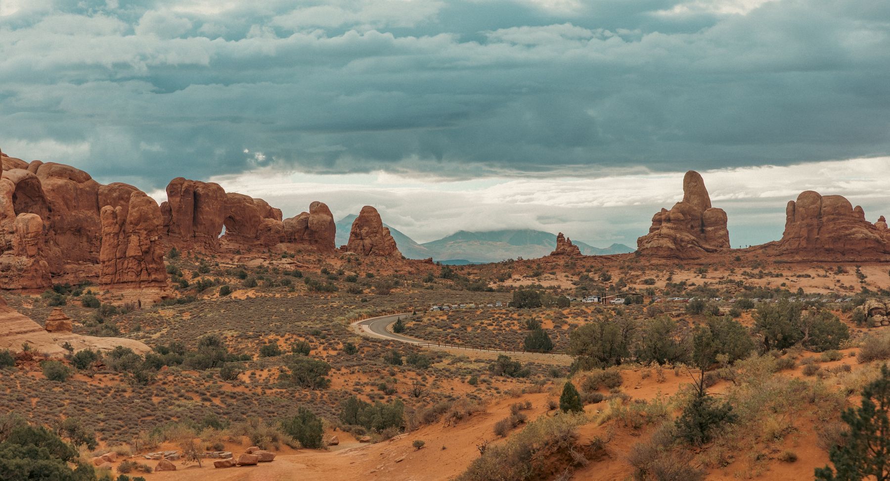 Extreme Wide of Desert Road